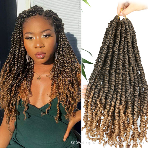 Julianna Hair Wholesale Price Pretwisted Kinky Long 22 Inch Pre Twisted 24 Inch Pre Passion Twist Crochet Braiding Hair